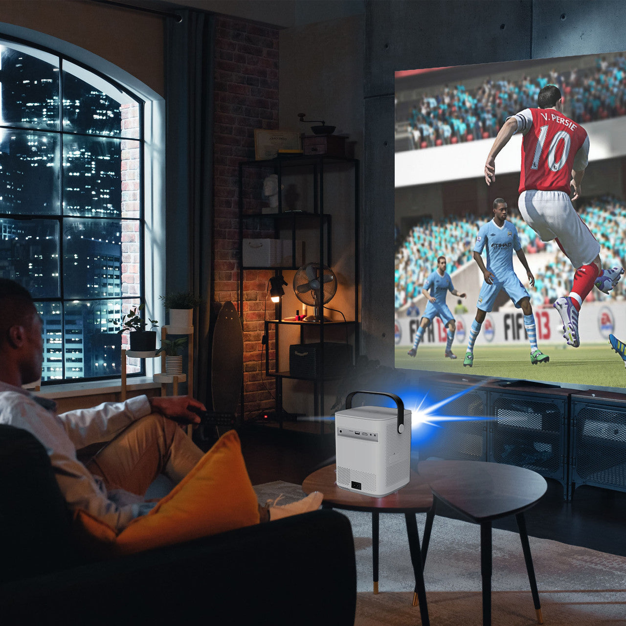 Laser Cube Android Projector with 120in Screen