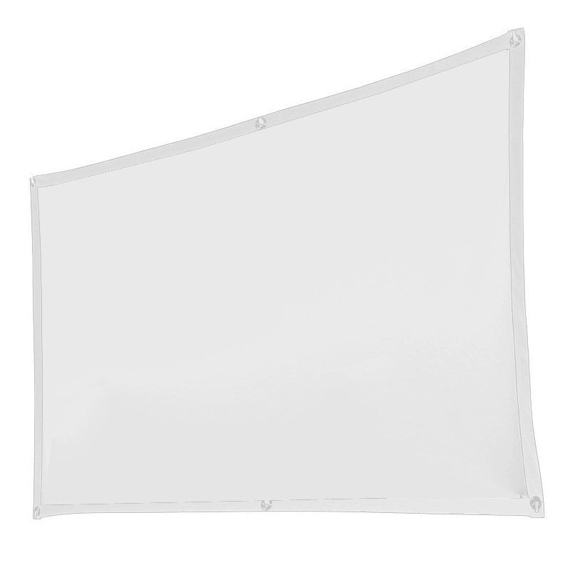 100 Inch White Projector Screen with Setup Kit
