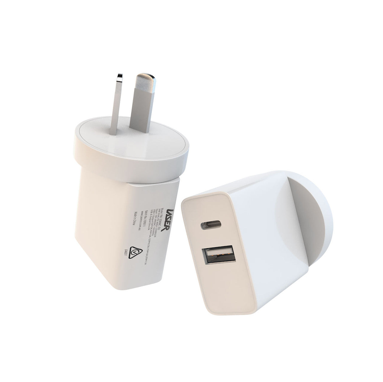 Laser ChargeCore USB-C 30W Dual PD Wall charger