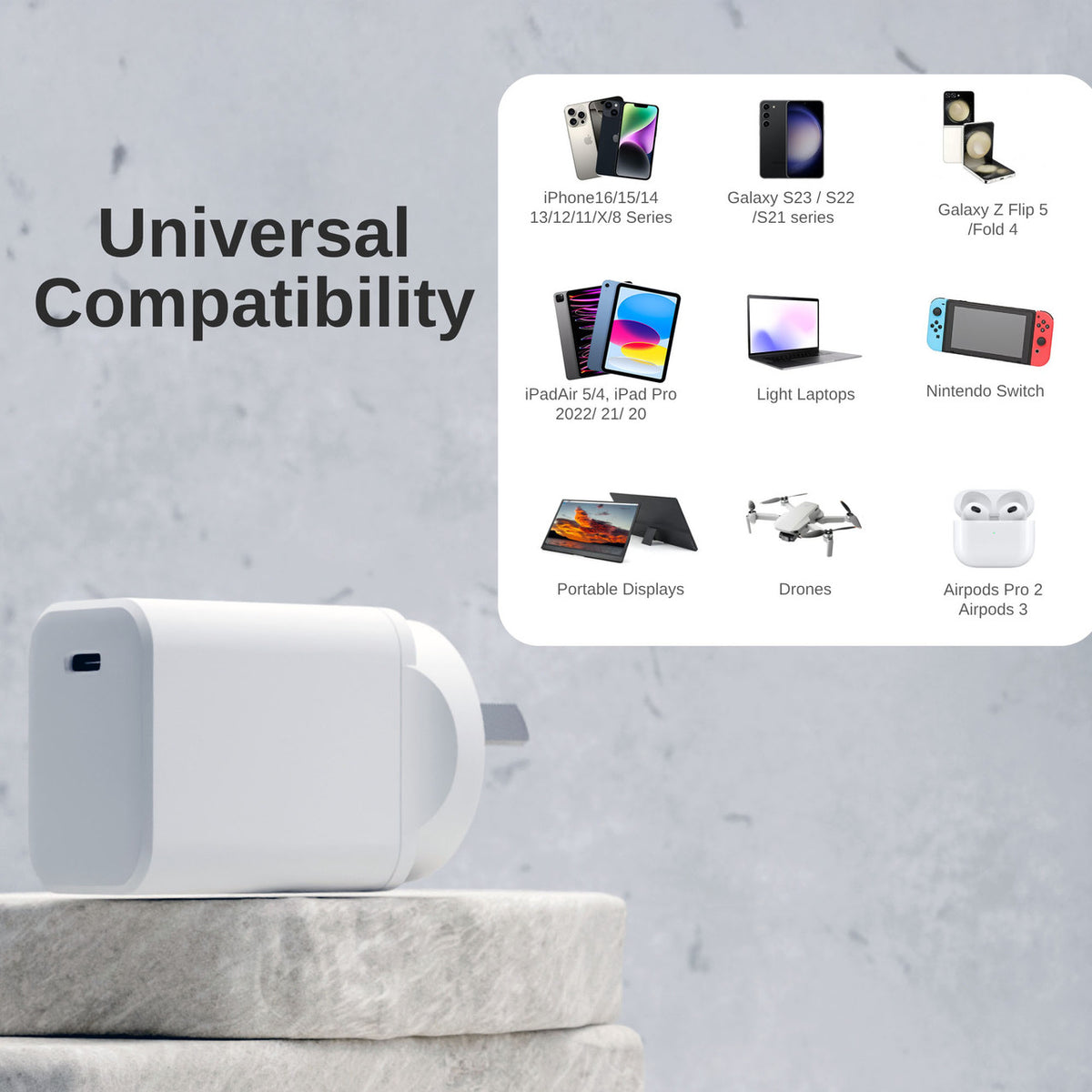 Laser ChargeCore 45W PD GaN USB-C Wall Charger