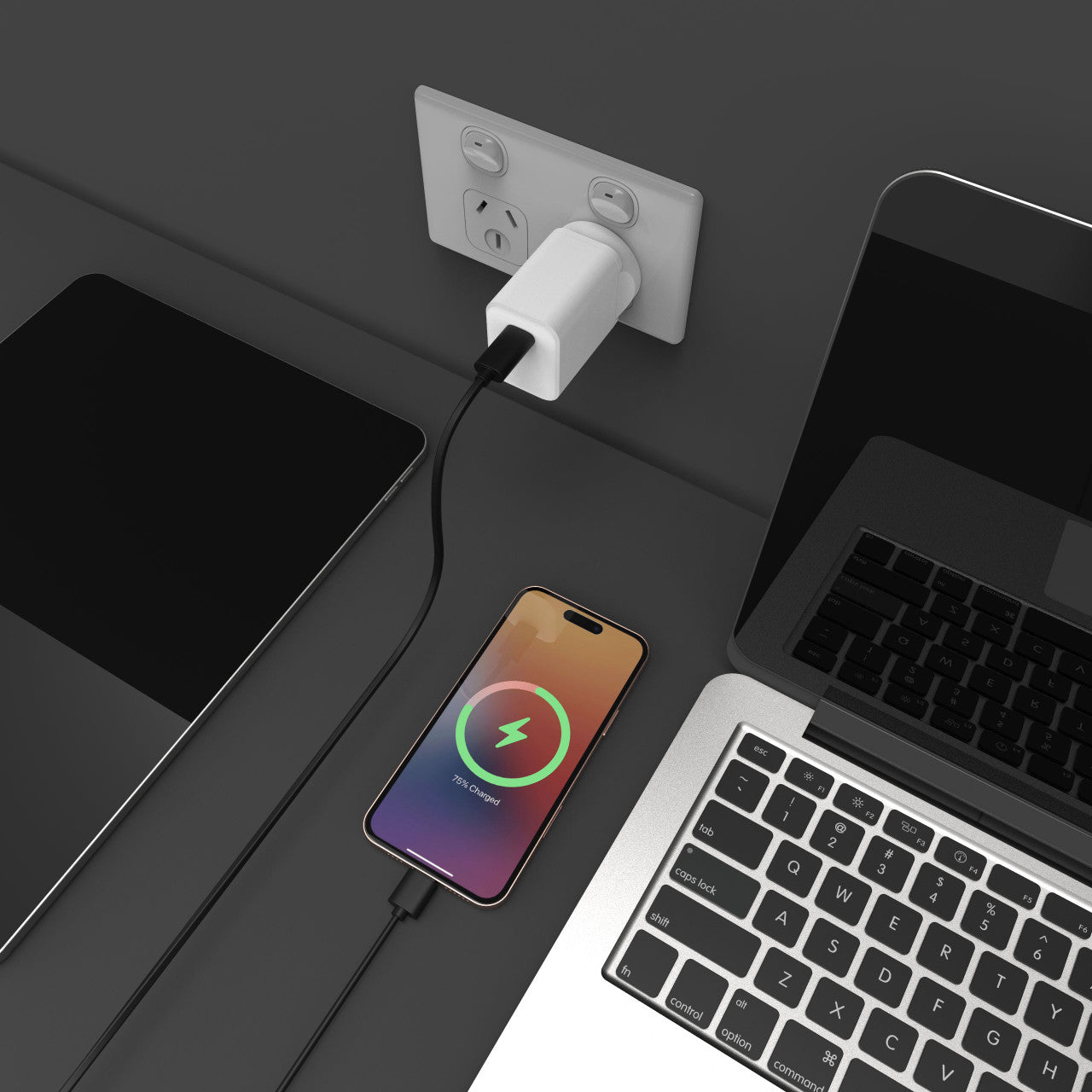 Laser ChargeCore 45W PD GaN USB-C Wall Charger