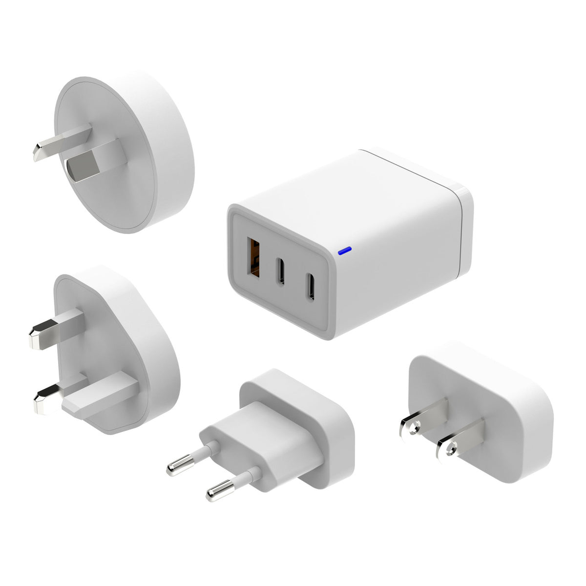 Laser 65W GaN Travel Charger with 4 Adaptors