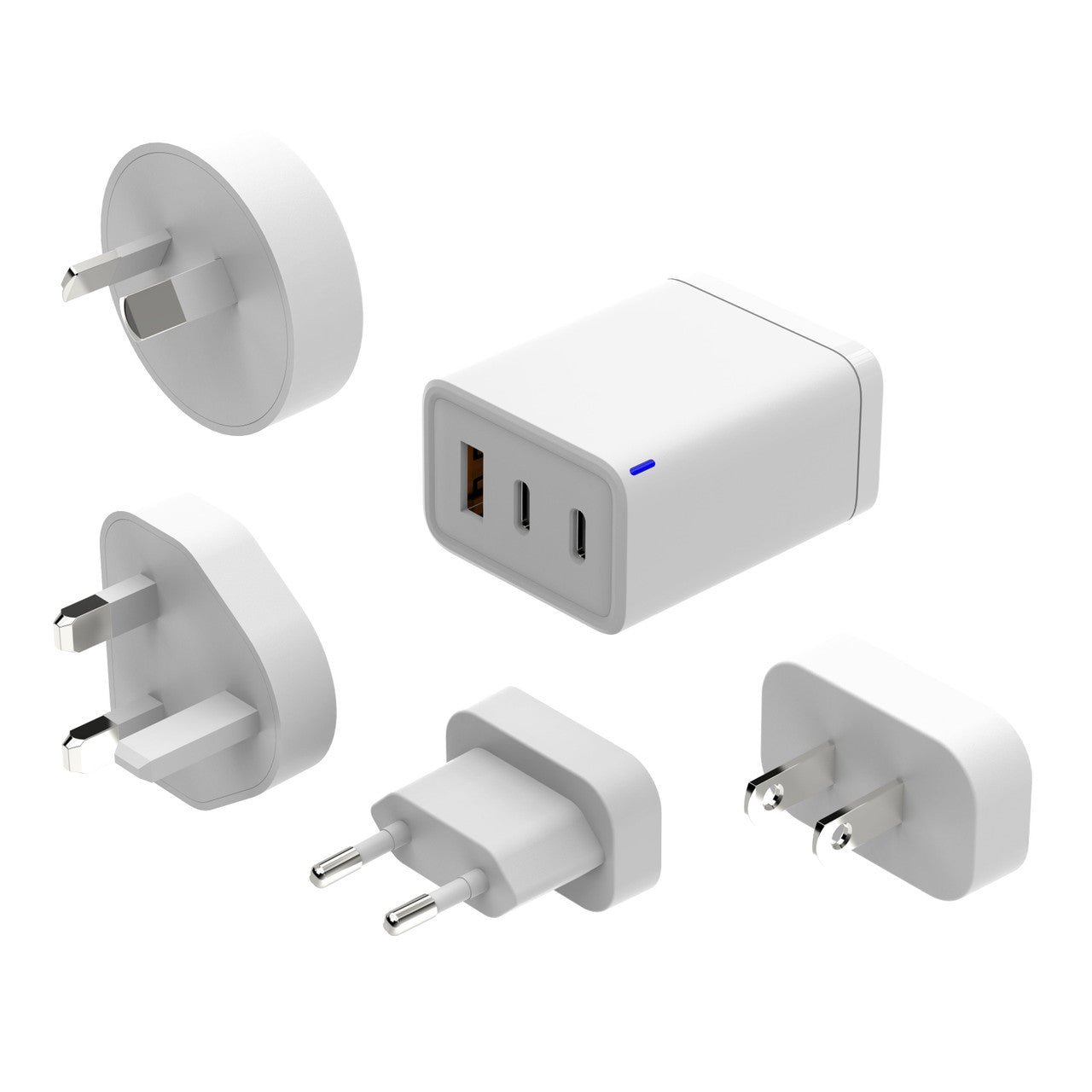 Laser 65W GaN Travel Charger with 4 Adaptors