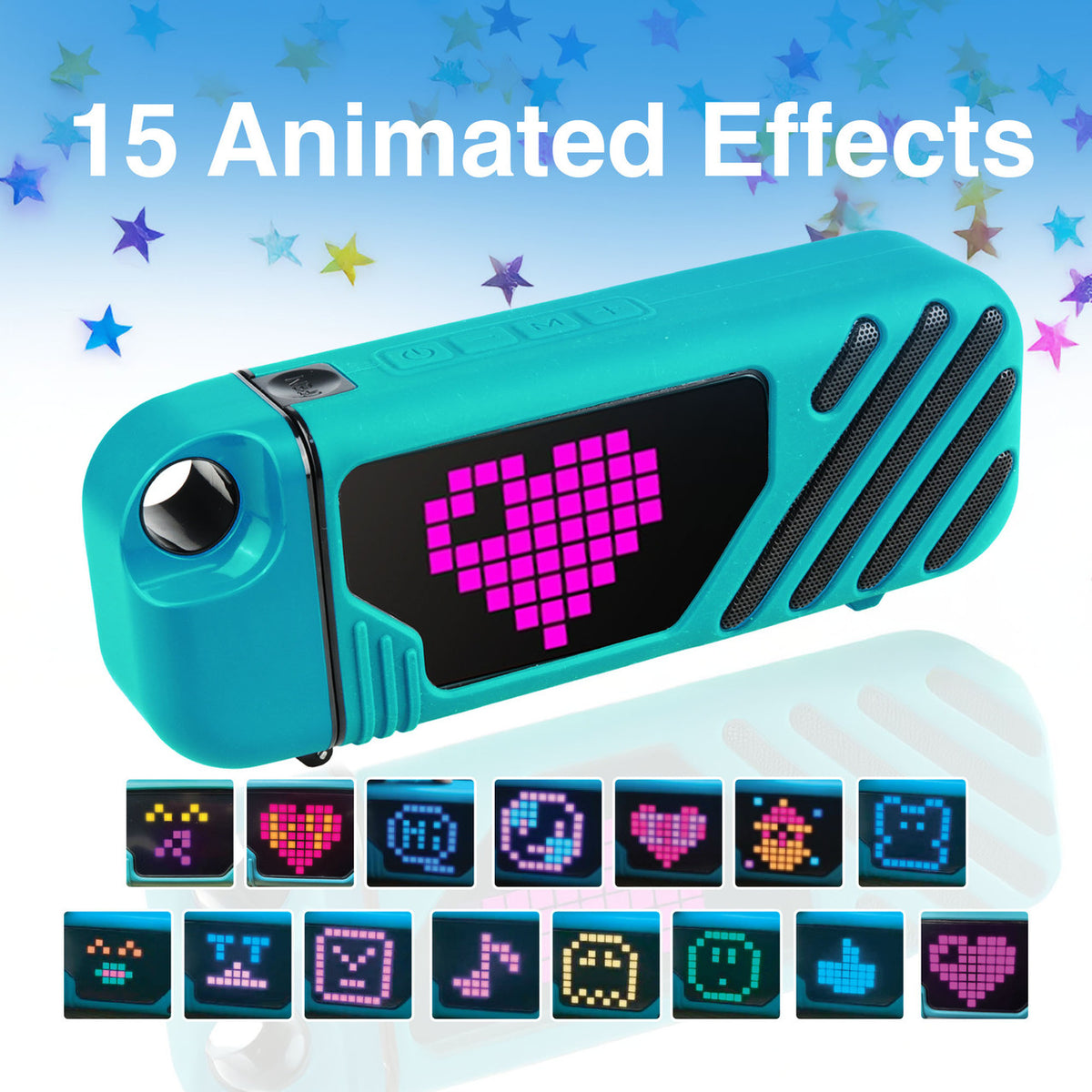 Laser LED Karaoke with 2 Mics Aquatic Awe