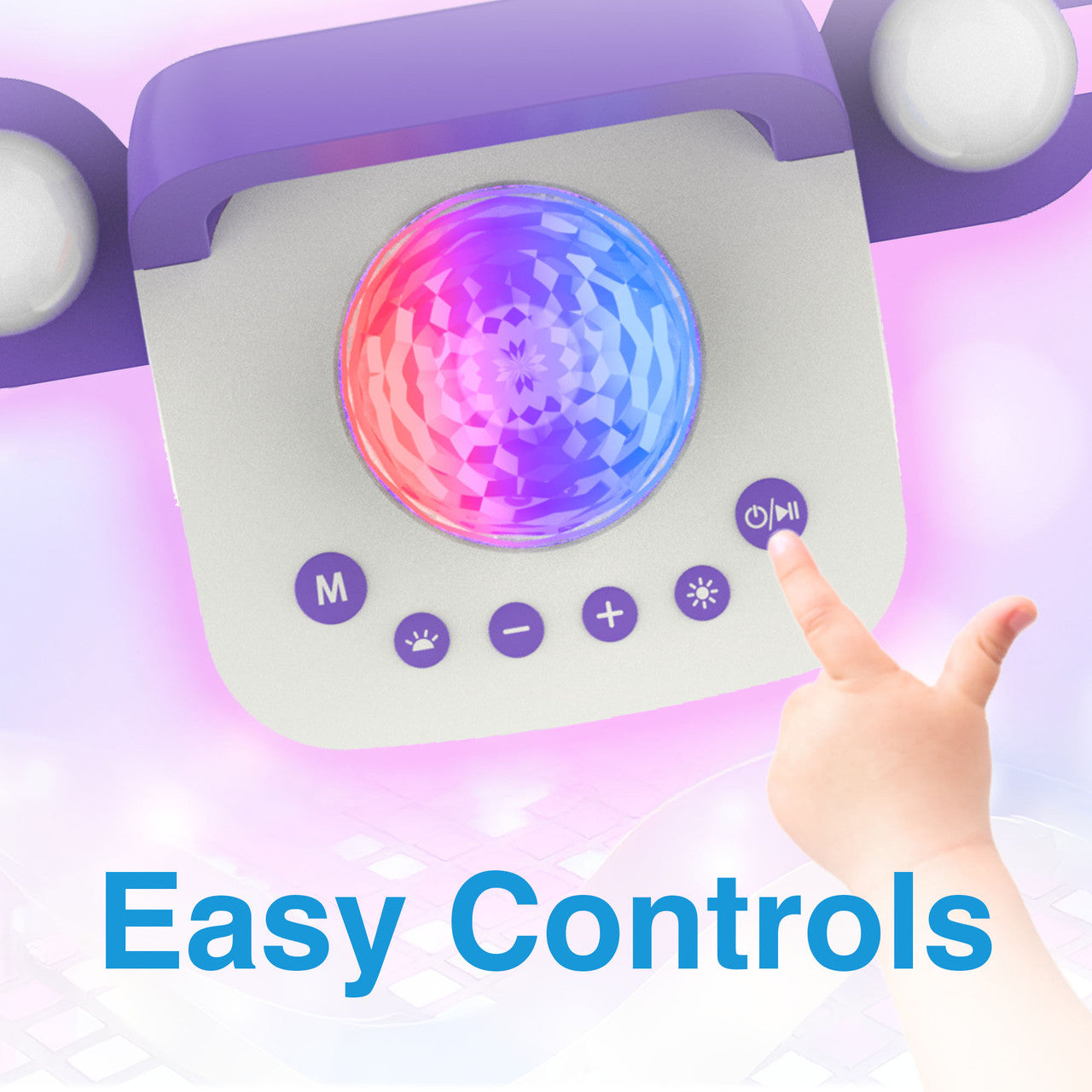 Laser Kids Disco Karaoke with Two Mics White