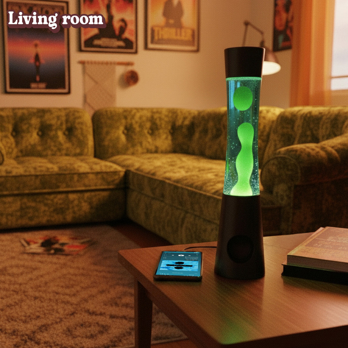Laser Retro Lava Lamp with Bluetooth Speaker
