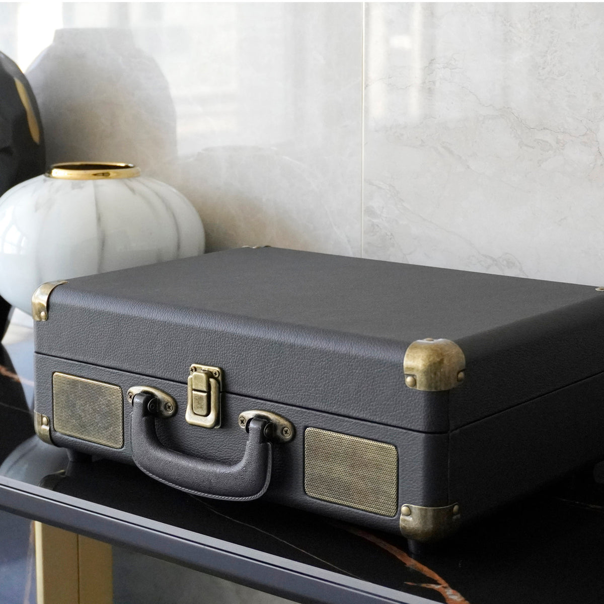 Bluetooth Suitcase Turntable with Speaker