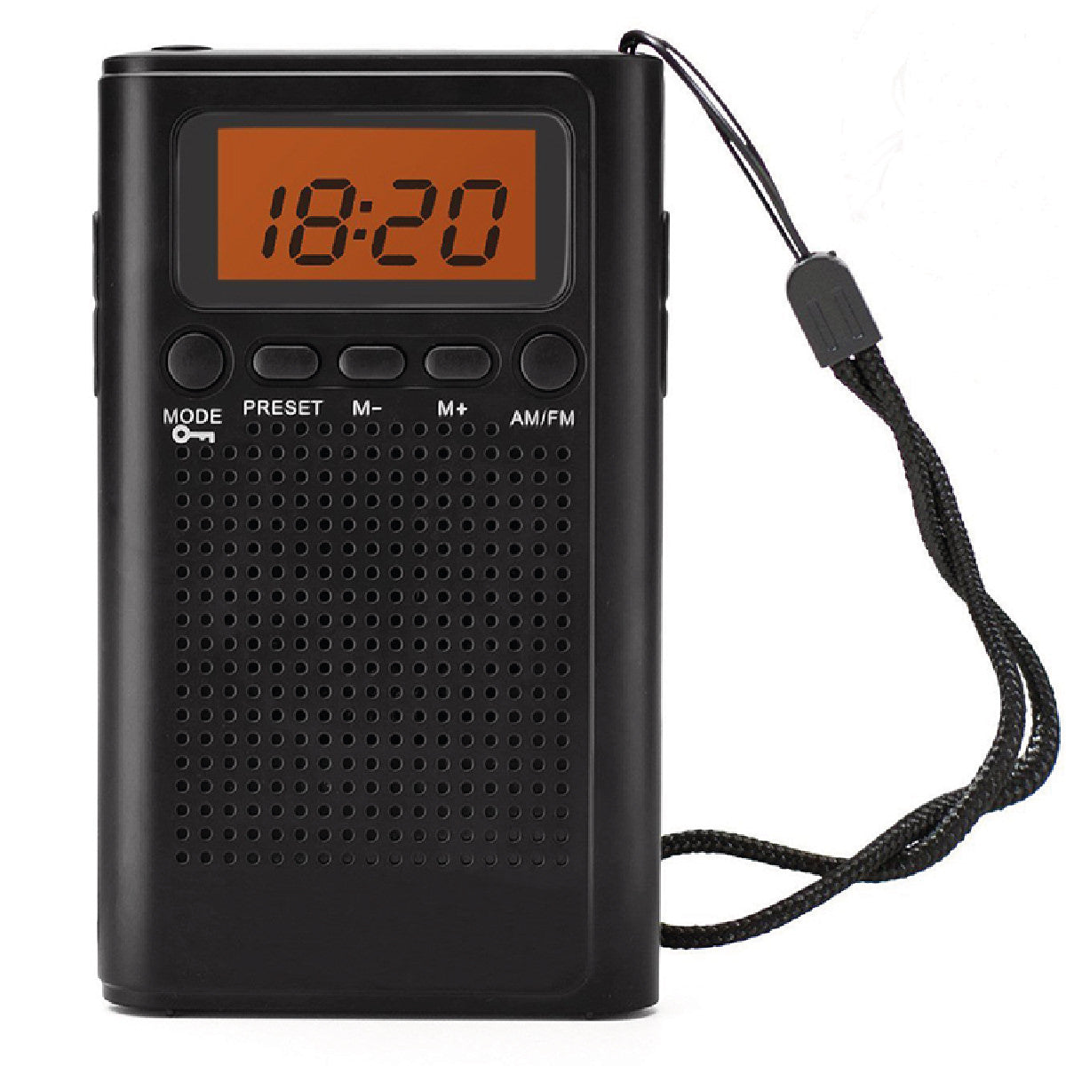 Laser AM FM Pocket Radio with LCD and Speaker
