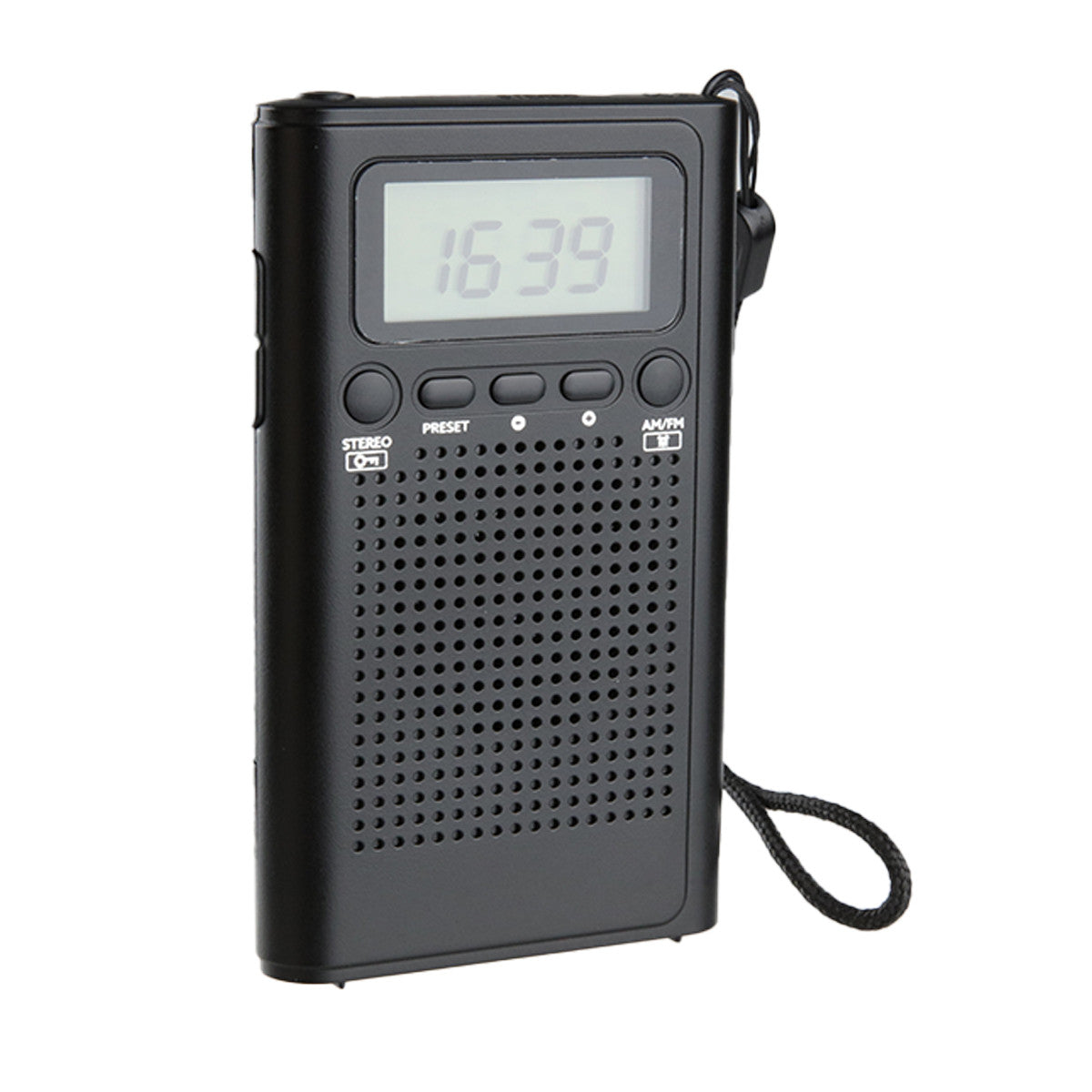 Laser AM FM Pocket Radio with LCD and Speaker