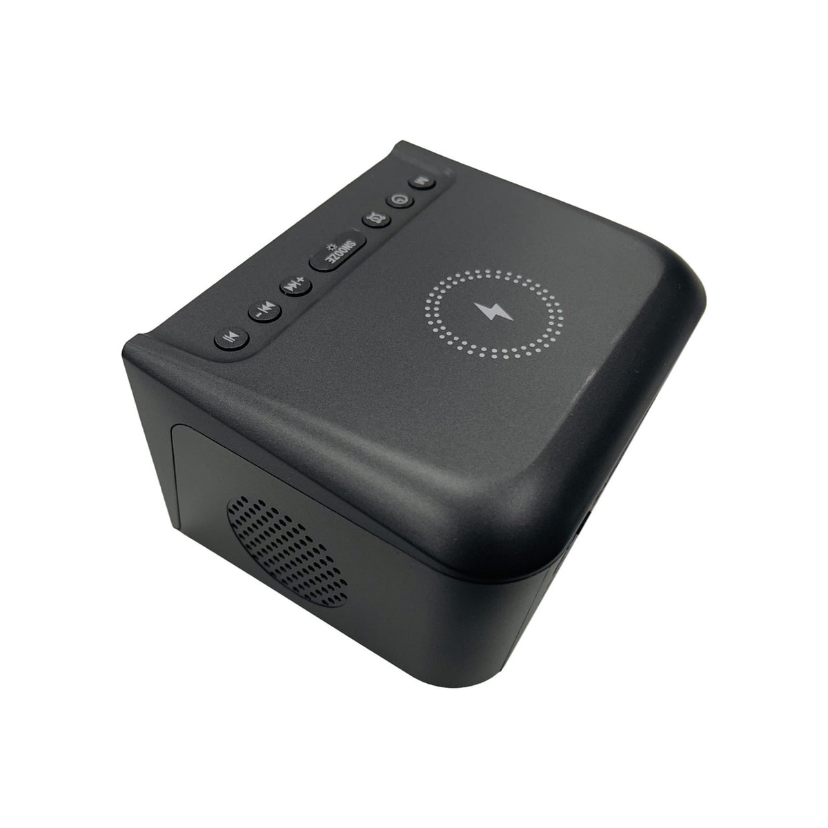 Laser Alarm Clock with Wireless Charging & Bluetooth