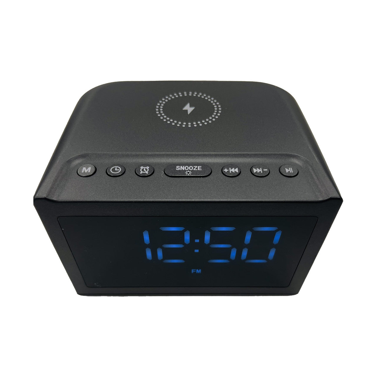 Laser Alarm Clock with Wireless Charging & Bluetooth