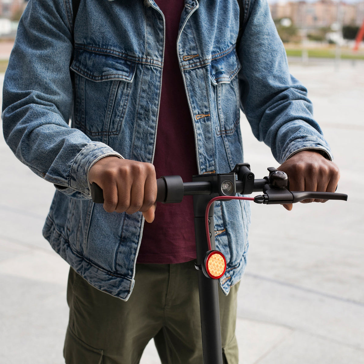 Laser Round Red Reflector Smart Tag