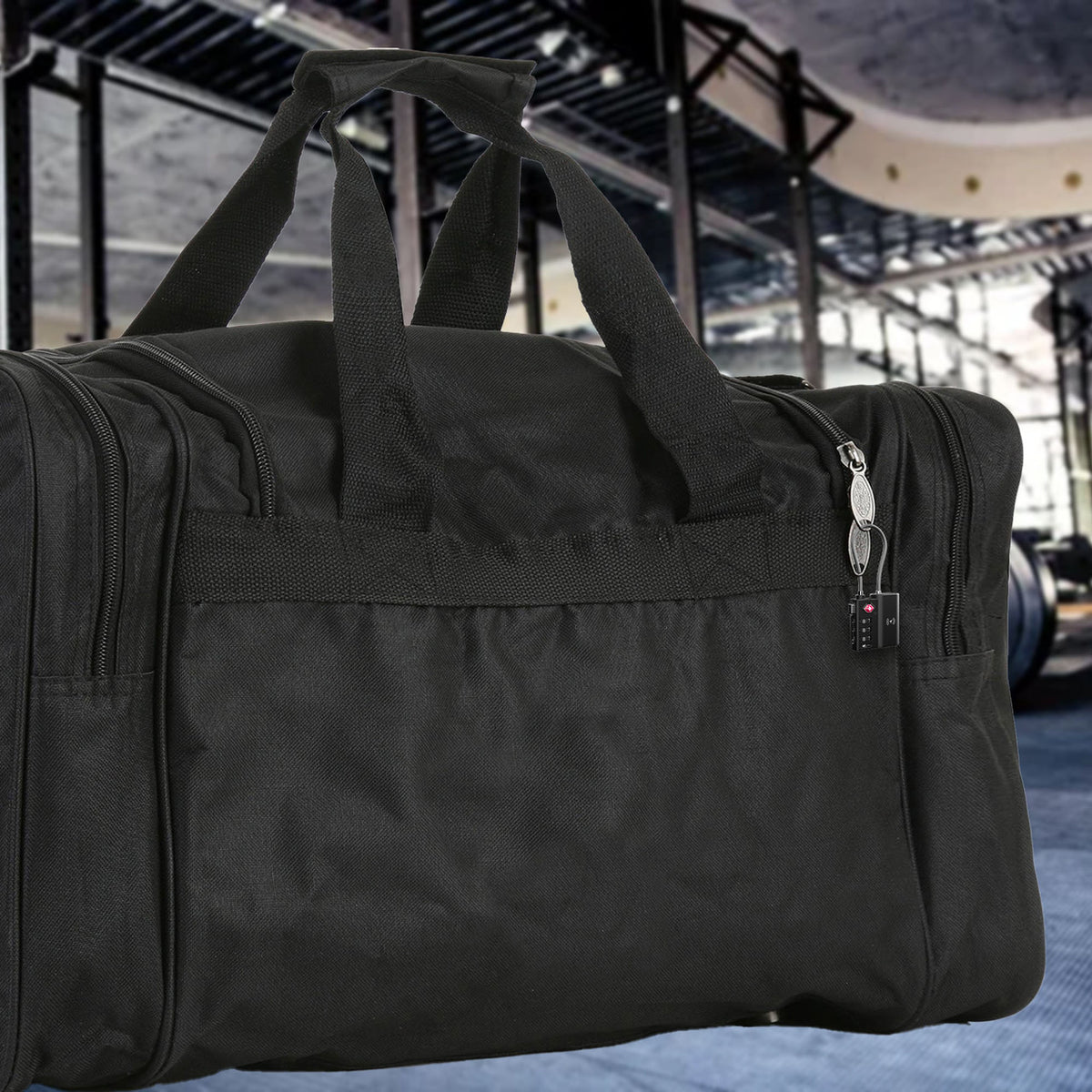 Laser TSA Lock Smart Tag with Rechargeable Battery Black