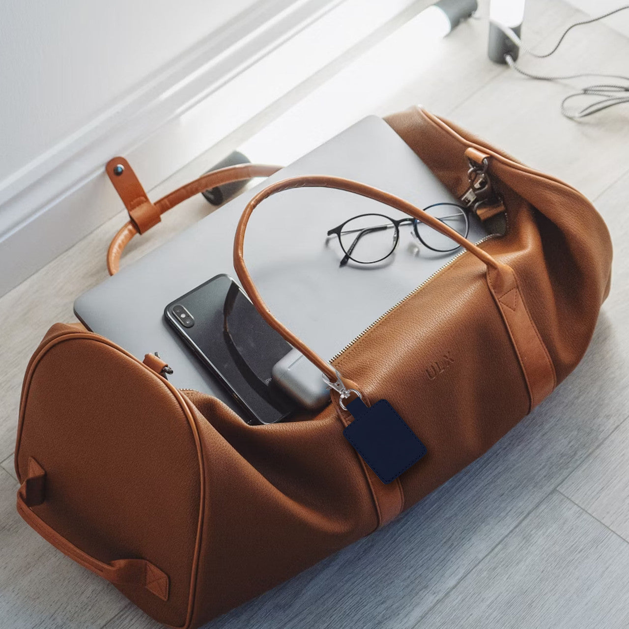 Laser Mini Smart Tag with Wireless Charging Navy Blue