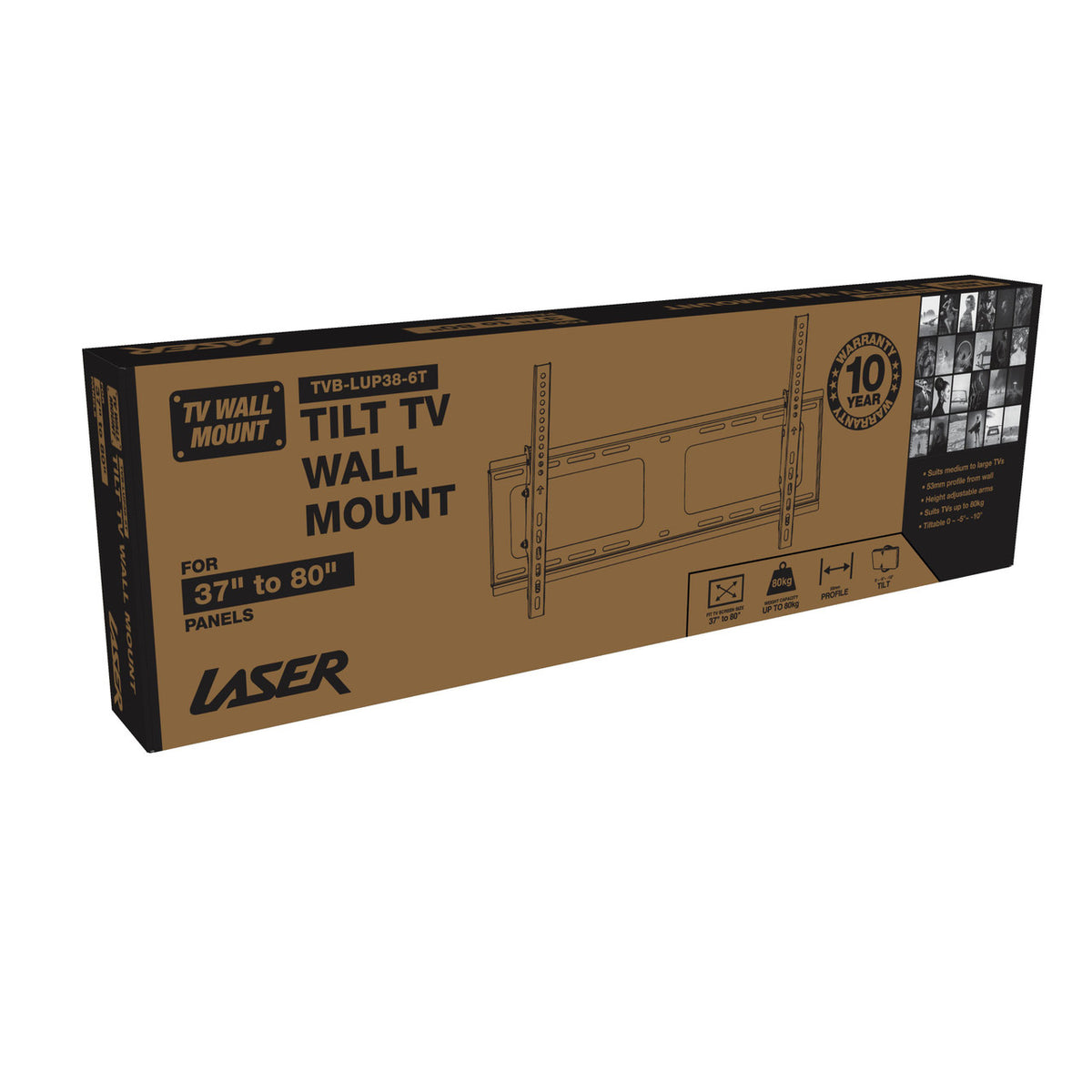 Laser Tilt Wall Mount for 37 inches -80 inches Panels
