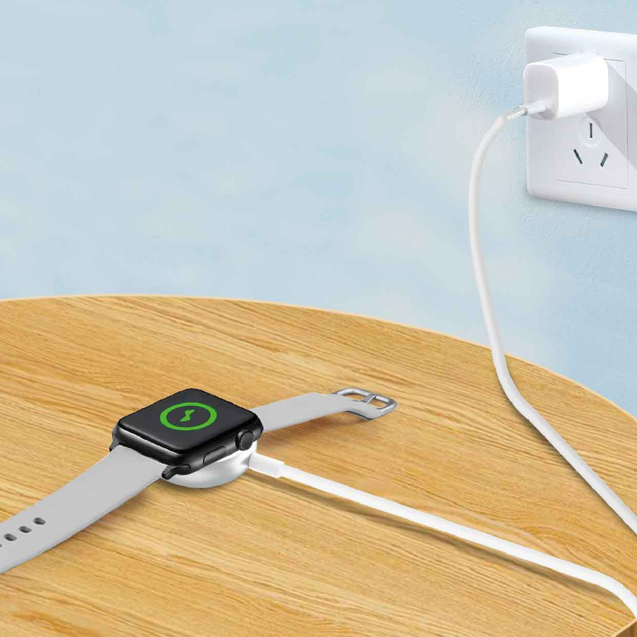 Laser Wireless Charger for Apple Watch White