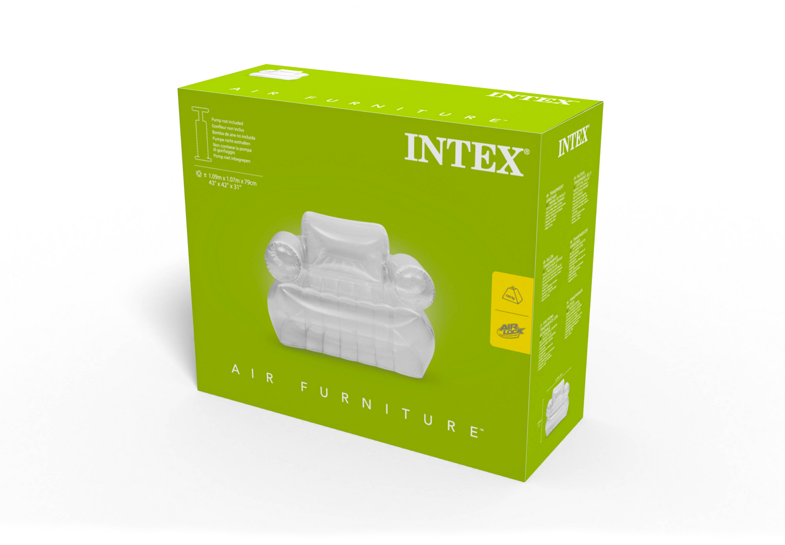 Intex Transparent Inflatable Armchair 66502