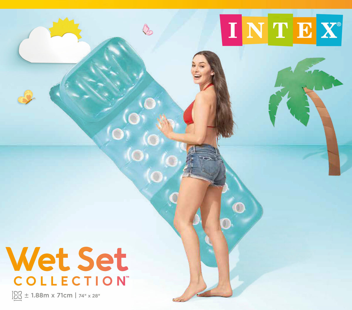 Intex 18-Pocket Fashion Pool Mat 58890