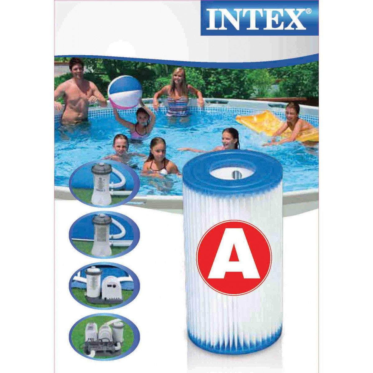 Intex 3 x Filter Cartridge replacement Size A FILTER PUMP 29003