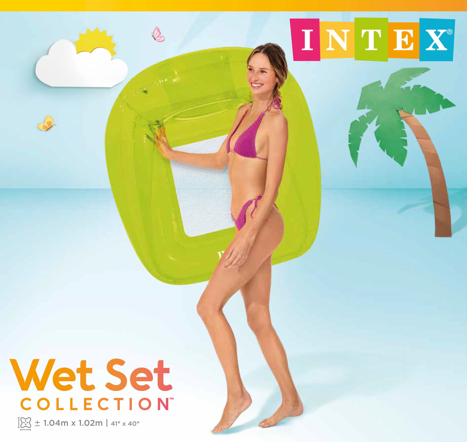 Intex Pool Lounge Chair Transparent 56802