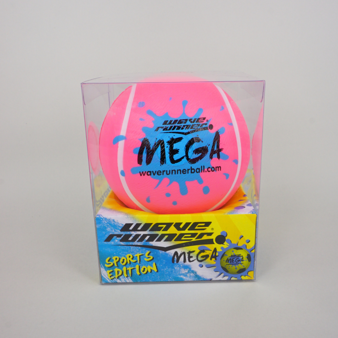 WAVE RUNNER MEGA SPORT BALL 9CM ASST - WR800B-SPT�