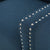 Camden Linen Fabric Studded Armchair in Dark Blue