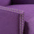 Cecilia Classic Studded Purple Wingback Club Armchair