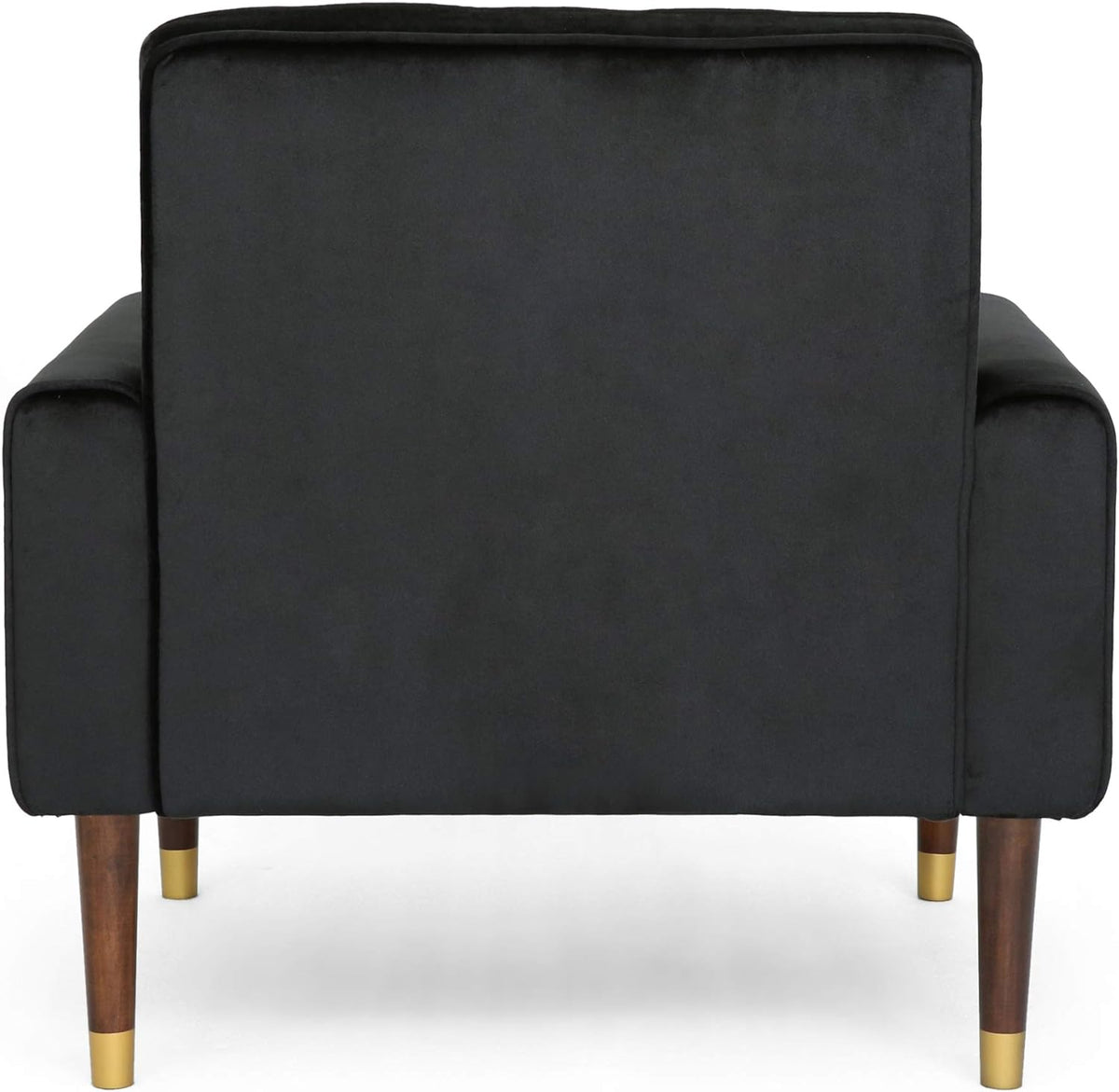 Lewisham Black Tufted Velvet Armchair