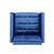 Lewisham Navy Blue Tufted Velvet Armchair