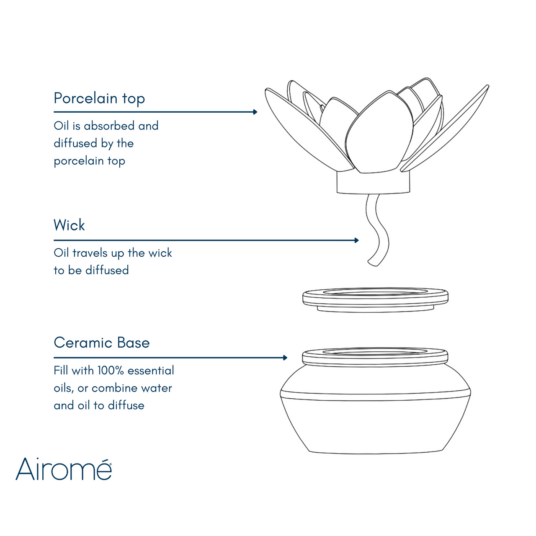 Bloom Porcelain Passive Diffuser - RRP $29.95 - Wholesale