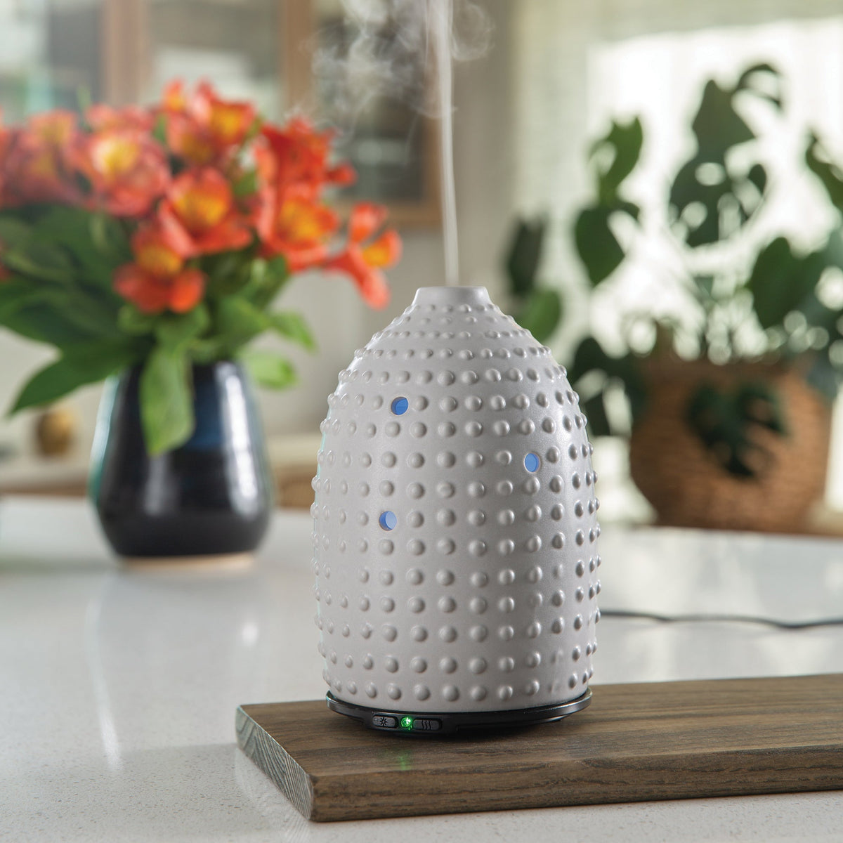 Gray Hobnail Ultrasonic Aroma Diffuser - Wholesale $59.95