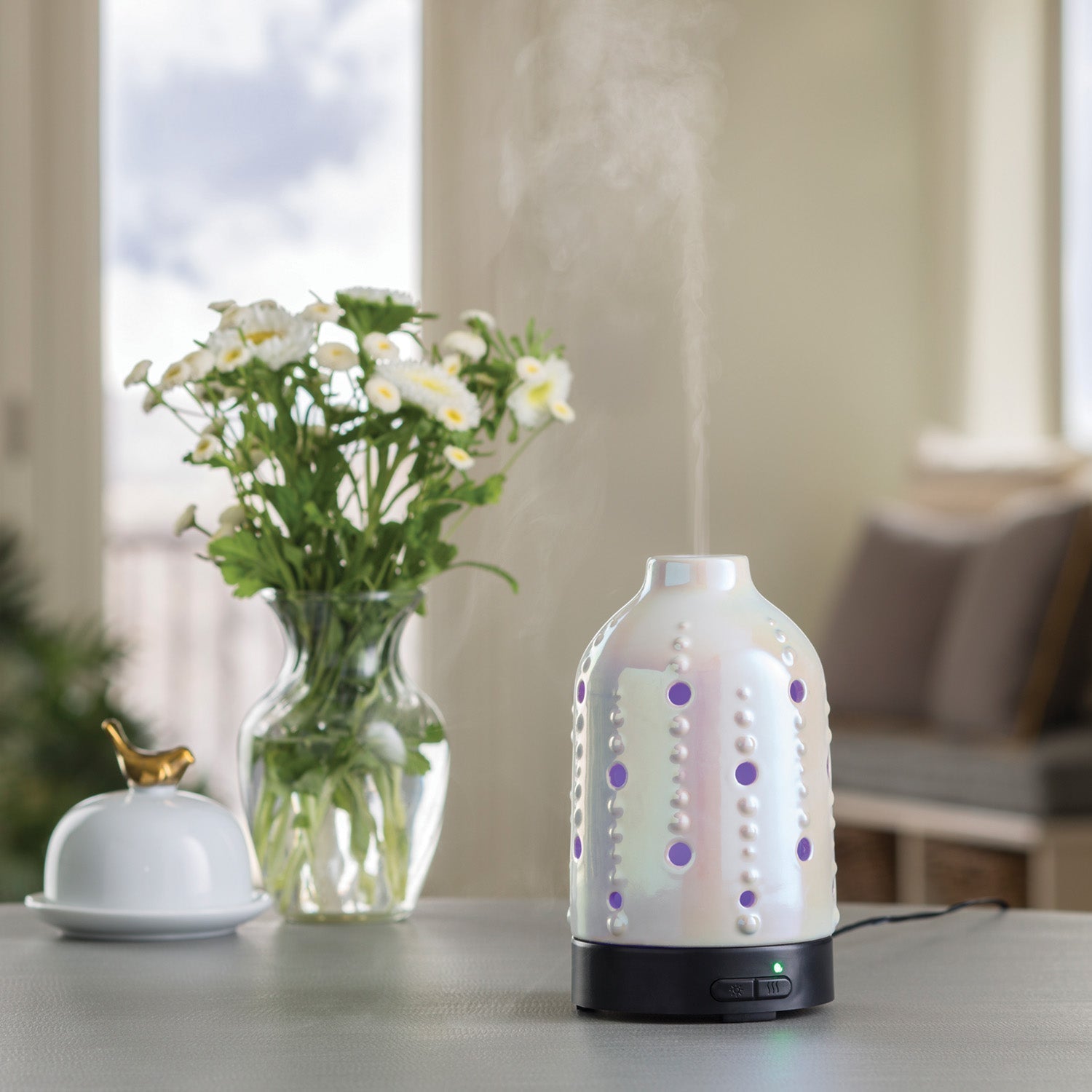 Pearlescent Ultrasonic Aroma Diffuser - RRP $59.95 - Wholesale