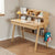 Solid Wood Study Desk with Shelf and Drawers/Rubberwood/Home Office Desk