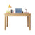 Mitch Solid Wood Study Desk /Rubberwood/Minimal Assembly/Natural Wood Colour