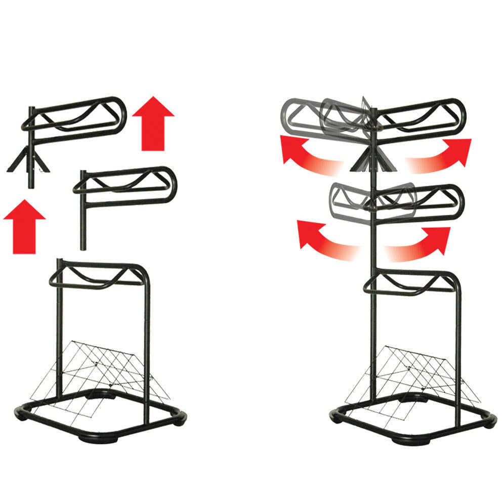 Samland Heavy Duty Three Tier Rotable Saddle Stand Saddle Rack