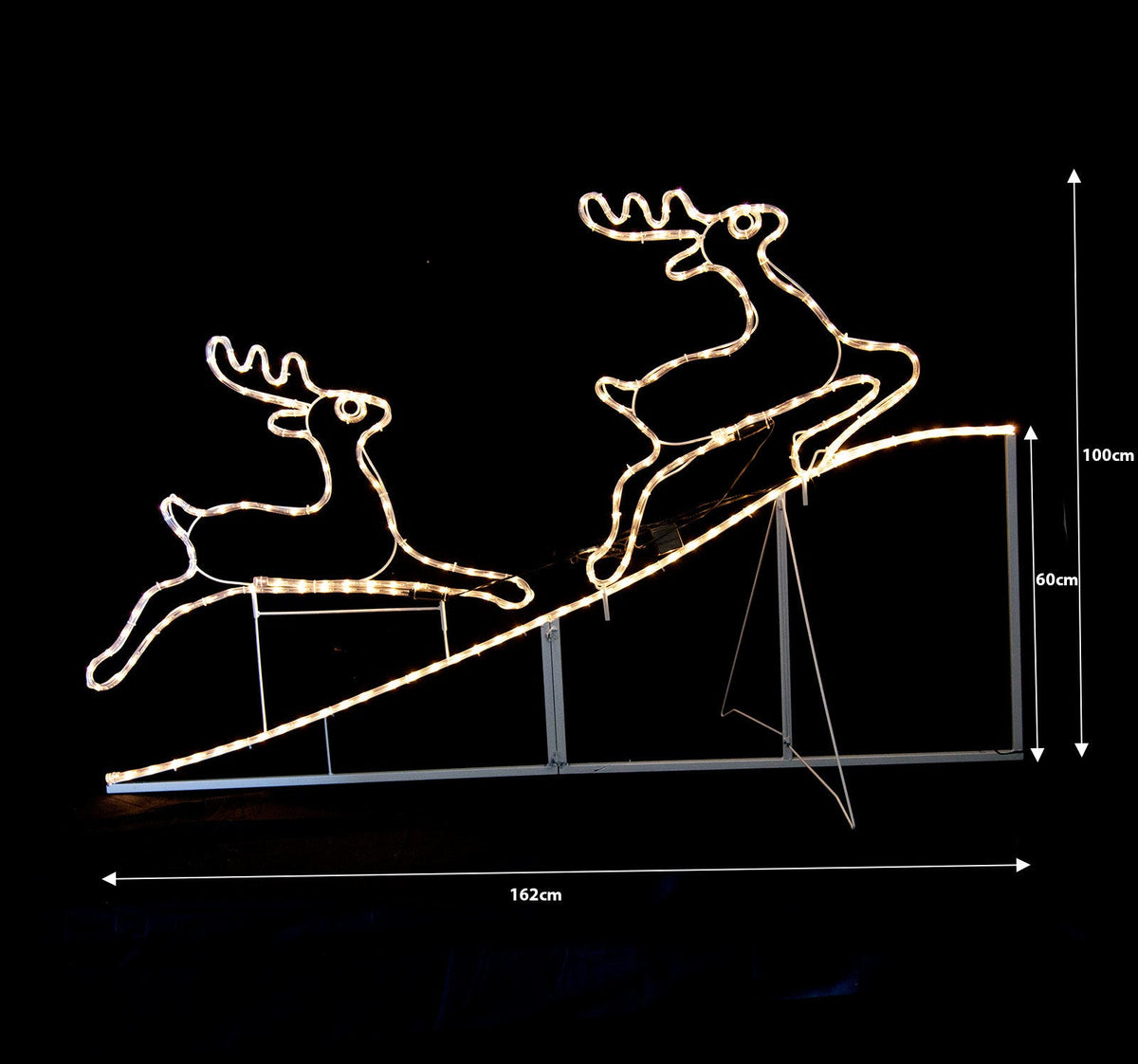 Samland Animated Running up Reindeer Rope Light for Christmas Decoration