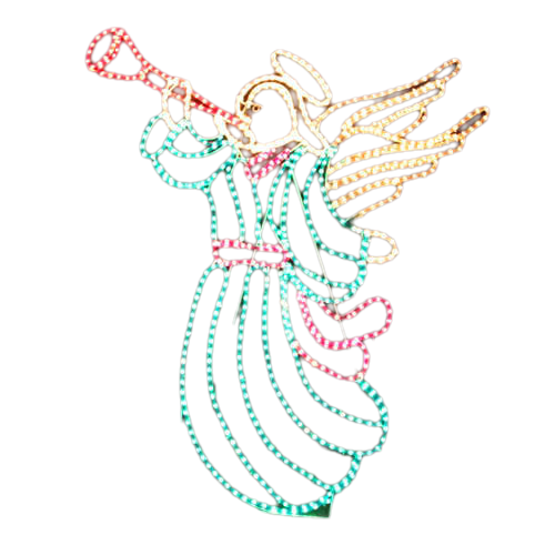 Samland LED ANIMATED CHRISTMAS ANGEL SOUNDING TRUMPET MOTIF ROPE LIGHT