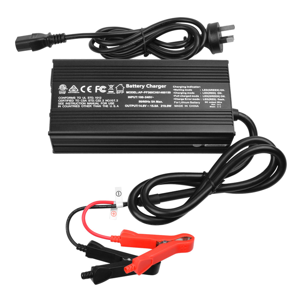 Samland AC/DC 14.6V 15AMP Charger for Lithium Iron Phosphate(Lifepo4)Battery