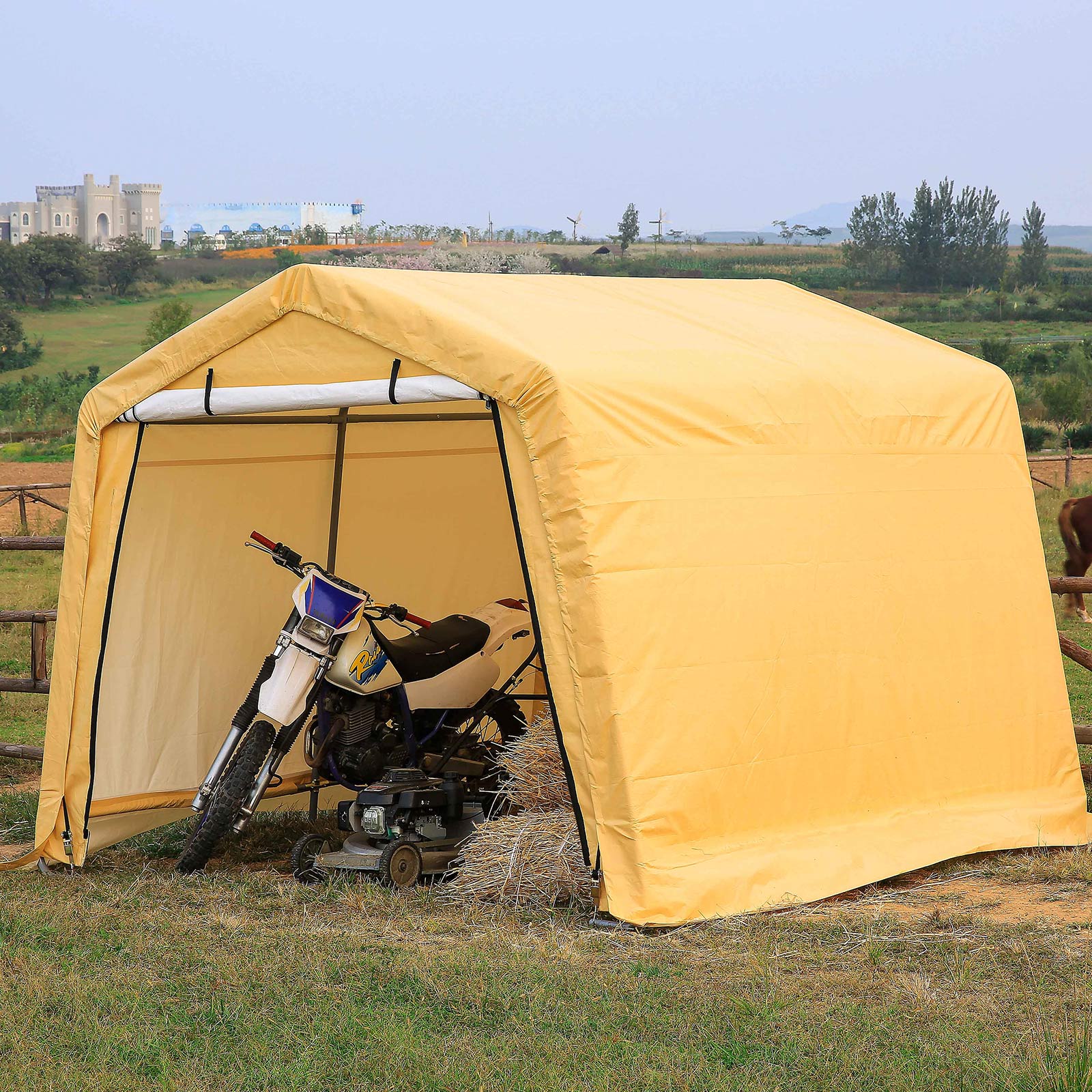 Samland Portable Storage Garage Shelter Size 10x10FT