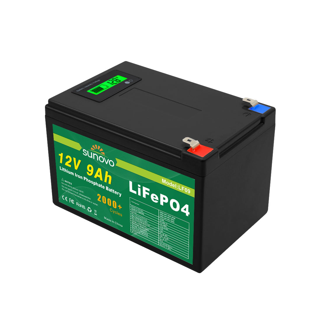 Samland 12V 9AH DEEP CYCLE LIFEPO4 LITHIUM BATTERY RECHARGEABLE