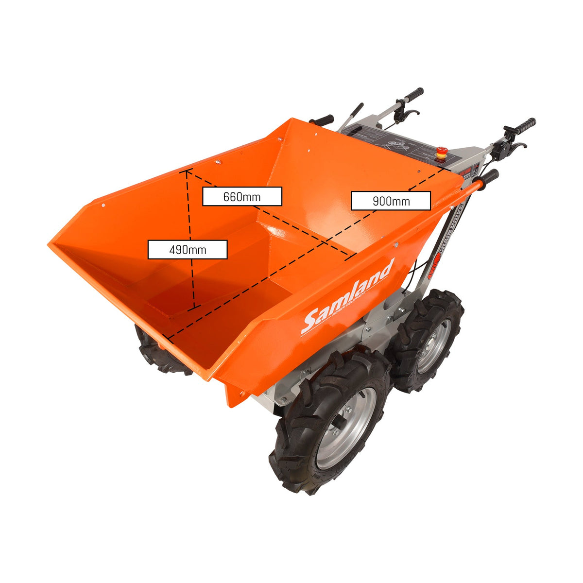 Samland 6.5HP Petrol Power Assisted Wheelbarrow MINI Dumper