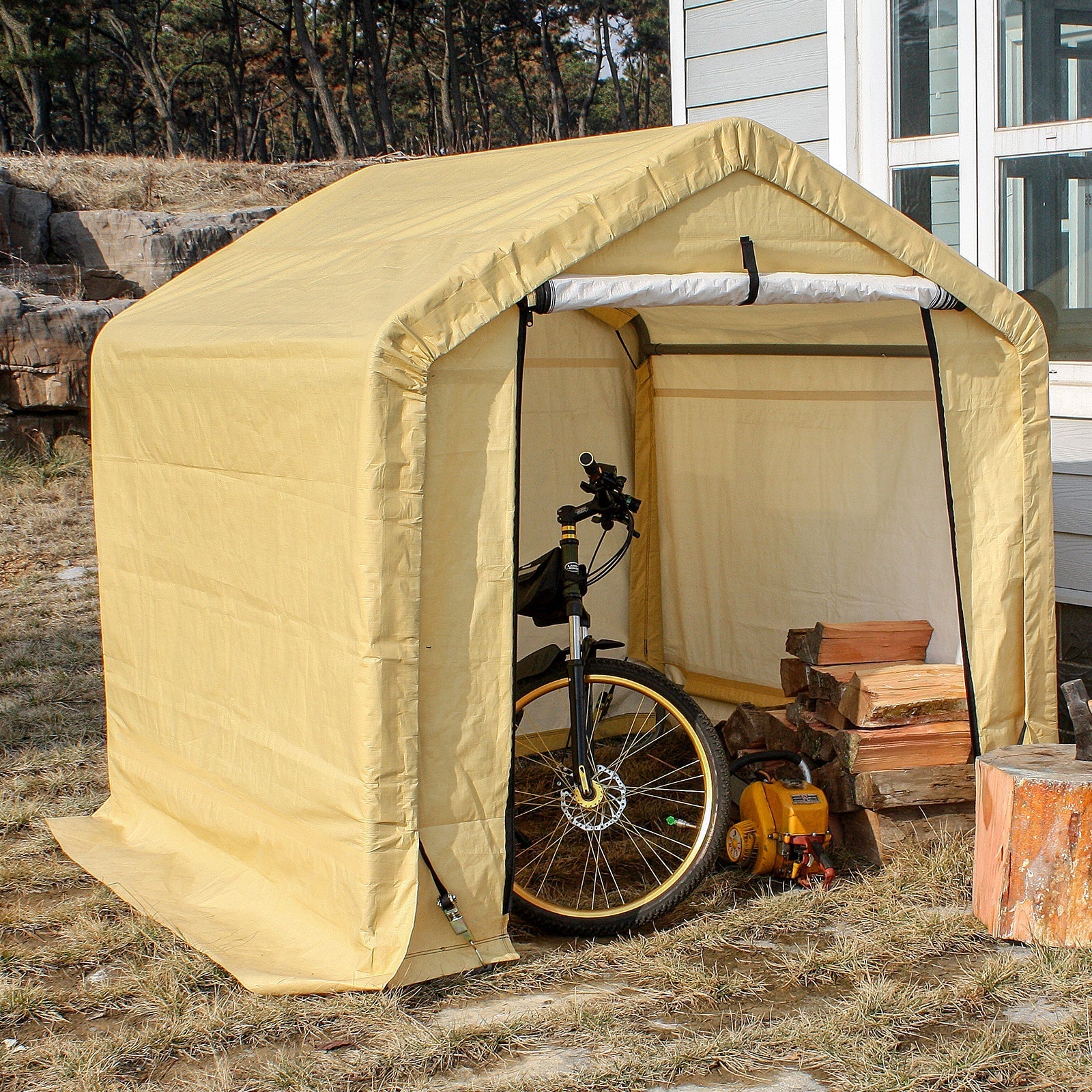 Samland Replacement Cover Kit for Portable Carport Garage Shed Storage in Size 6X6FT