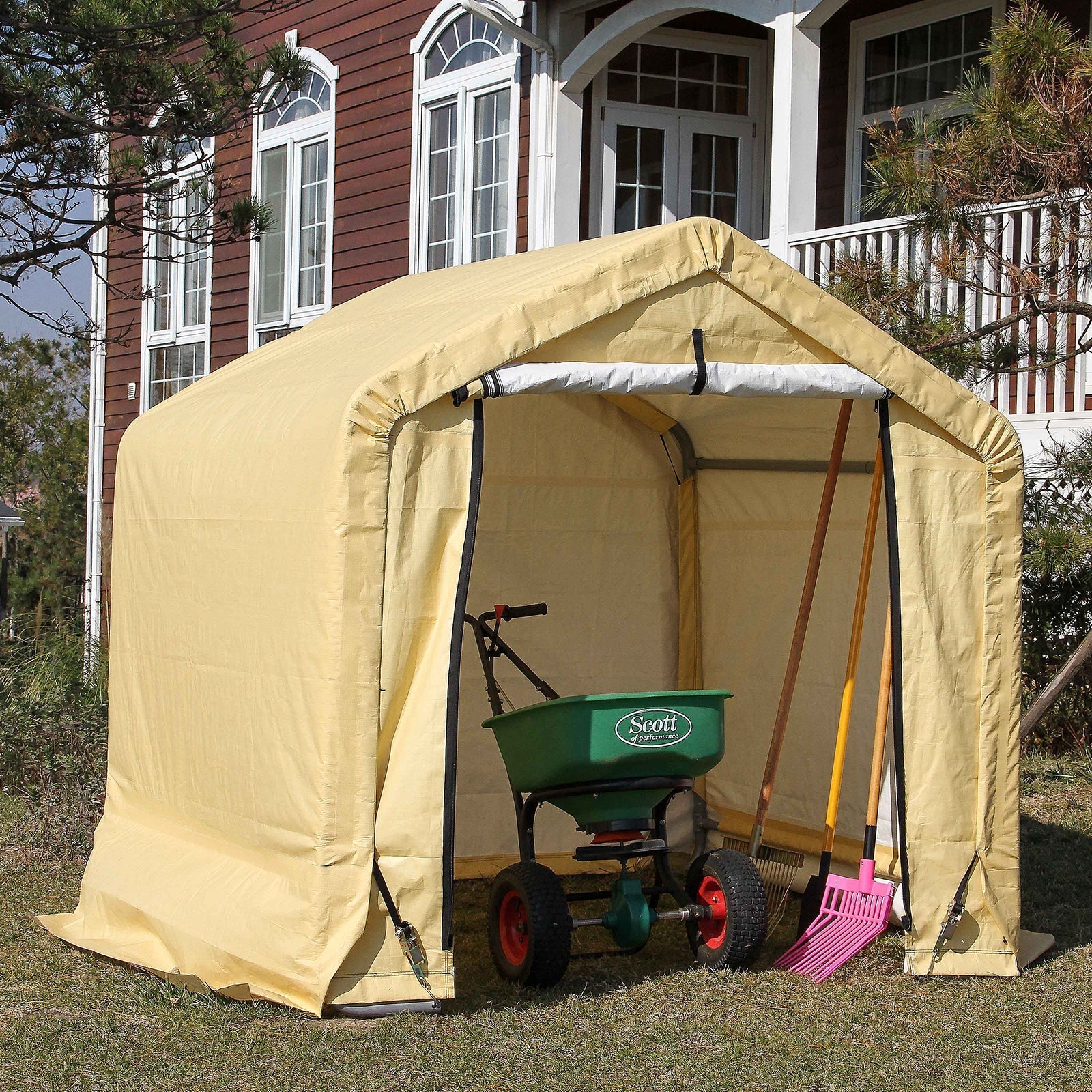Samland Replacement Cover Kit for Portable Carport Garage Shed Storage in Size 6X6FT