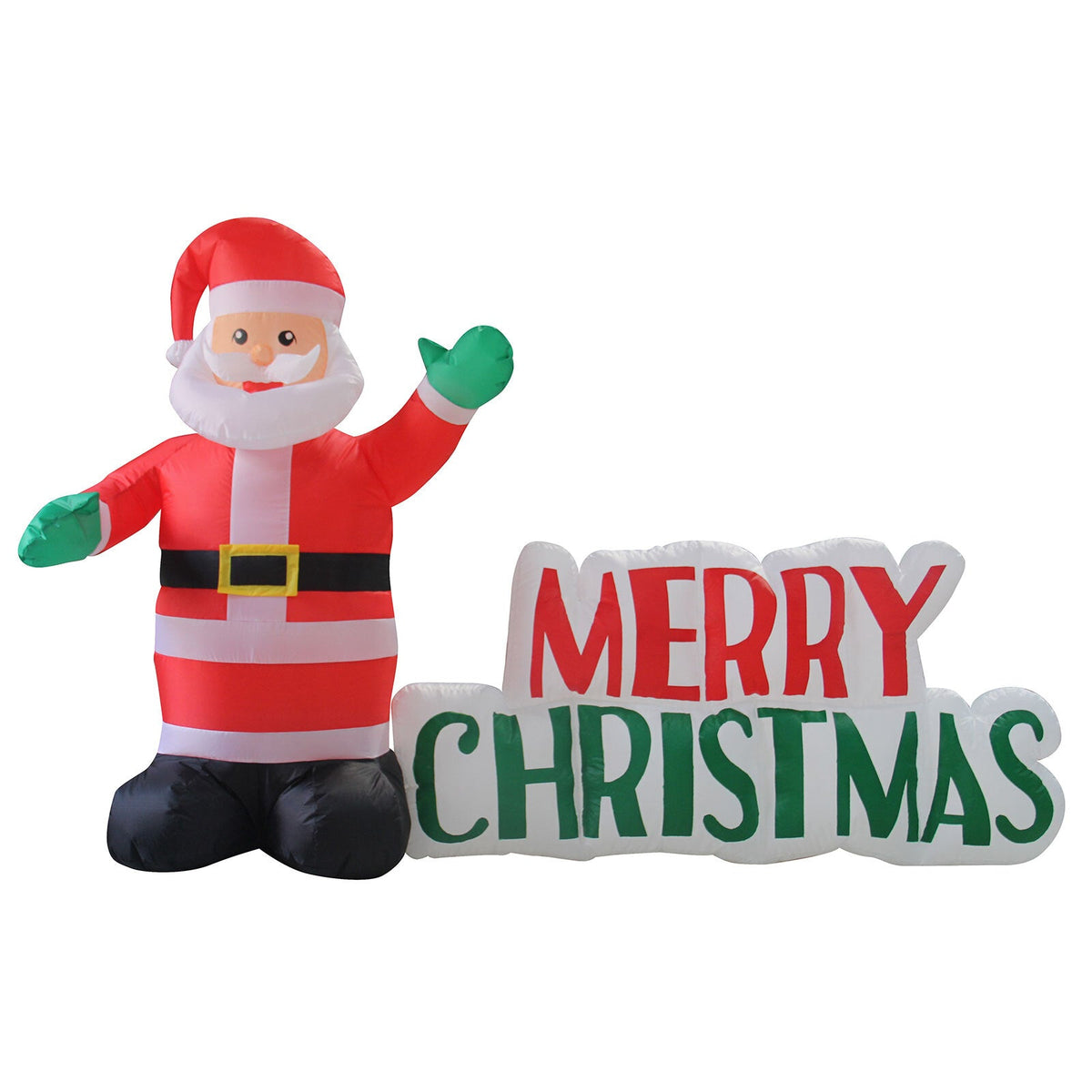 Samland LED INFLATABLE SANTA CLAUSE WITH MERRY CHRISTMAS SIGN FOR CHRISTMAS DECORATION