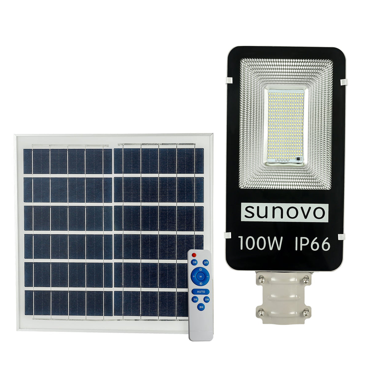 Samland 100W SOLAR GARDEN PATHWAY STREET LIGHT ADJUSTABLE SOLAR PANEL