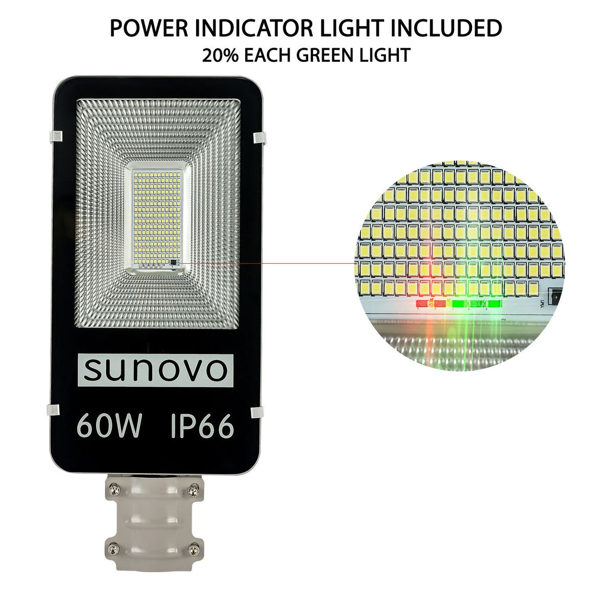 Samland 60W SOLAR GARDEN PATHWAY STREET LIGHT ADJUSTABLE SOLAR PANEL