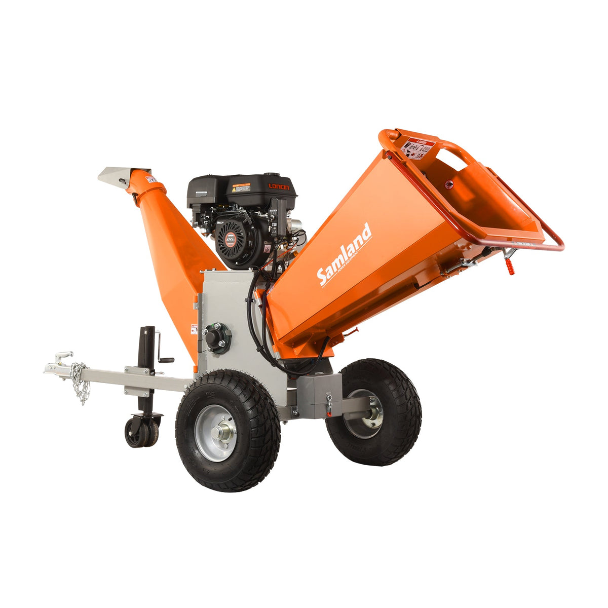 Samland 15hp Loncin Gasoline Engine Powered Tree Branch Wood Chipper Shredder (WC420)