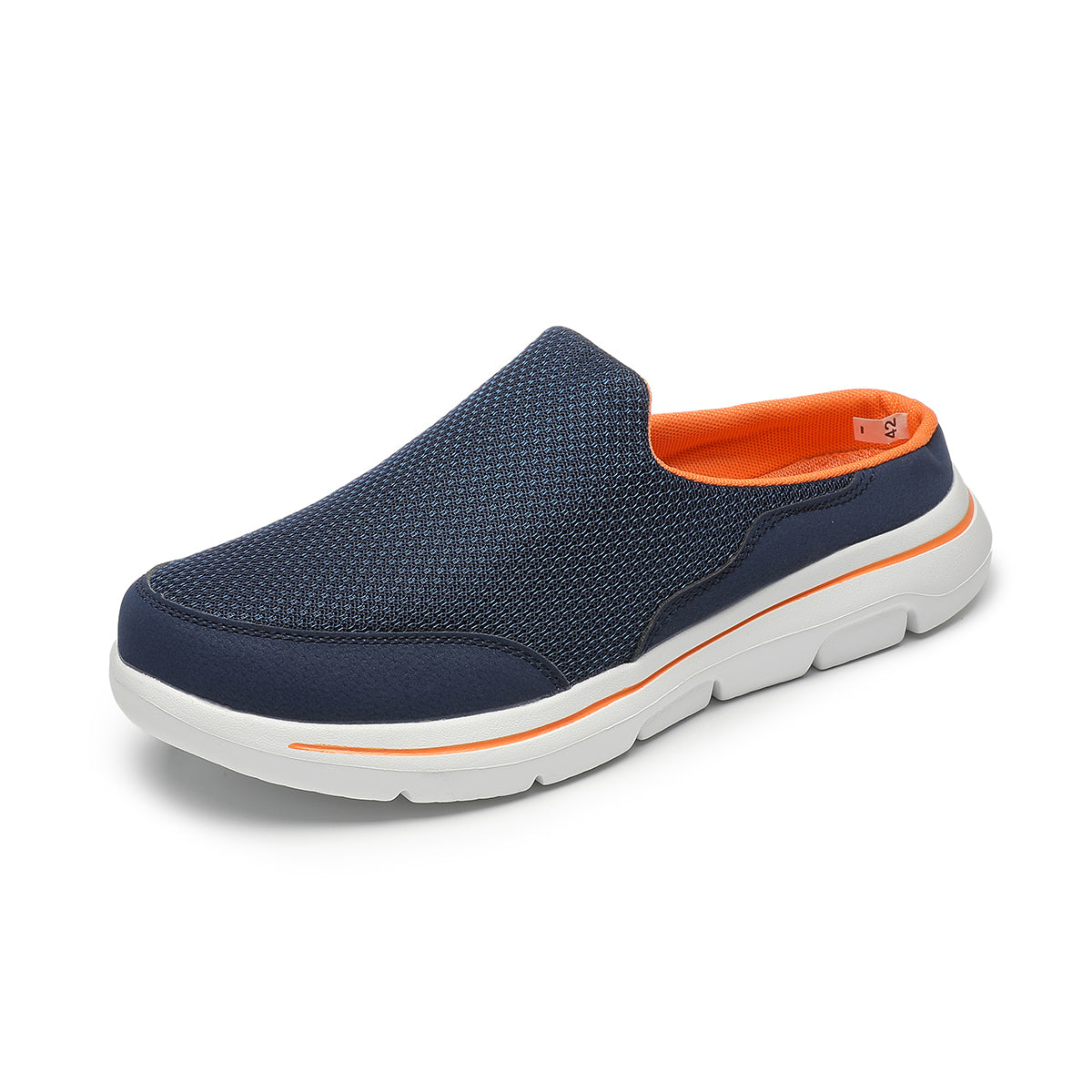 LIGHTWEIGHT UNISEX HALF-SLIPPERS 4558 - MEN - Orange / AUS Ladies10/Men8/EU42/26cm