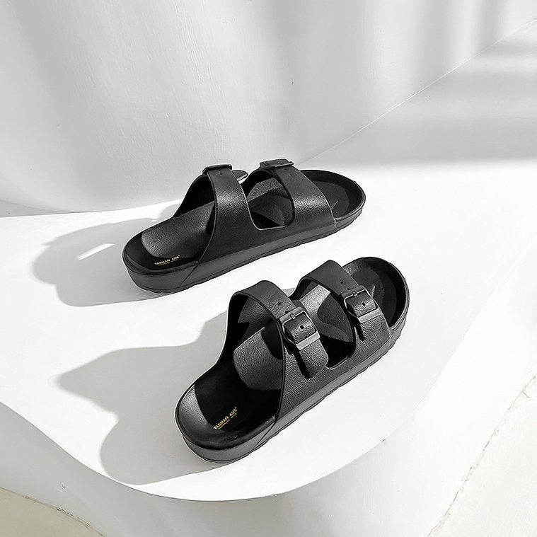 UNISEX BEACH SLIDES 0099 - MEN -Black / AUS Ladies8/Men6/EU39/24.5cm