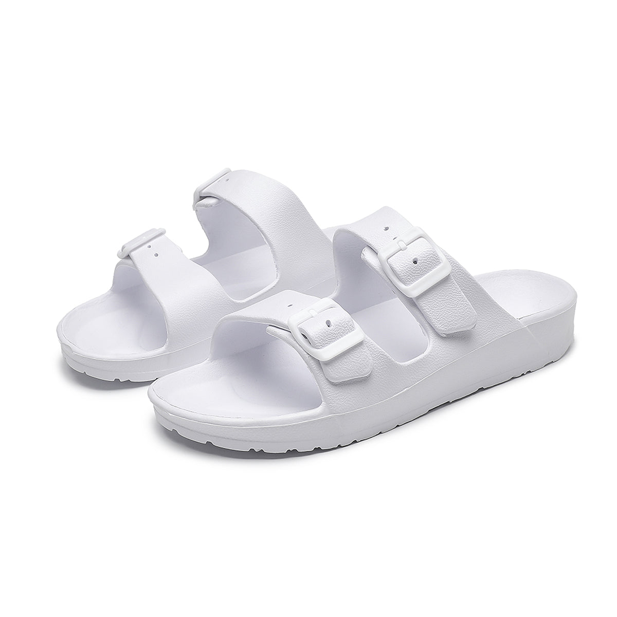 UNISEX BEACH SLIDES 0099 - MEN - White / AUS Ladies8/Men6/EU39/24.5cm